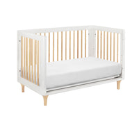 LOLLY 3-IN-1 CONVERTIBLE CRIB - WHITE/NATURAL