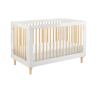 LOLLY 3-IN-1 CONVERTIBLE CRIB - WHITE/NATURAL