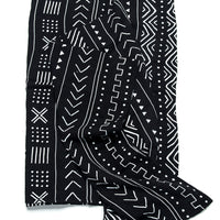 LUXE MUSLIN SWADDLE - BLACK MUDCLOTH