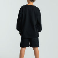 PATCH RAW SWEATSHORTS