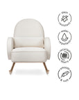 COMPASS ROCKER IN ECO PERFORMANCE FABRIC - CREAM ECO WEAVE