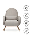 COMPASS ROCKER IN ECO PERFORMANCE FABRIC - GREY ECO WEAVE