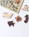 WOODEN TRAY PUZZLE - OCEAN ANIMALS