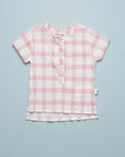 WOVEN HENLEY - RED/WHITE/BLUE
