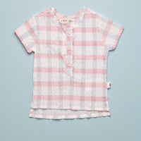 WOVEN HENLEY - RED/WHITE/BLUE