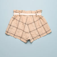 CHECK PAPERBAG SHORT