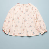 FLORAL GAUZE BLOUSE