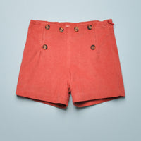 CORDUROY BUTTON SHORTS
