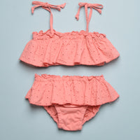 EYELET COTTON BIKINI