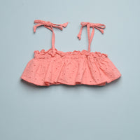 EYELET COTTON BIKINI
