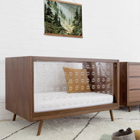 NIFTY CLEAR 3-IN-1 CRIB - WALNUT