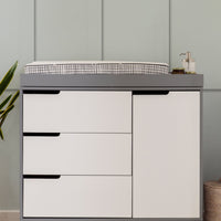 HUDSON CHANGER DRESSER - GREY/WHITE