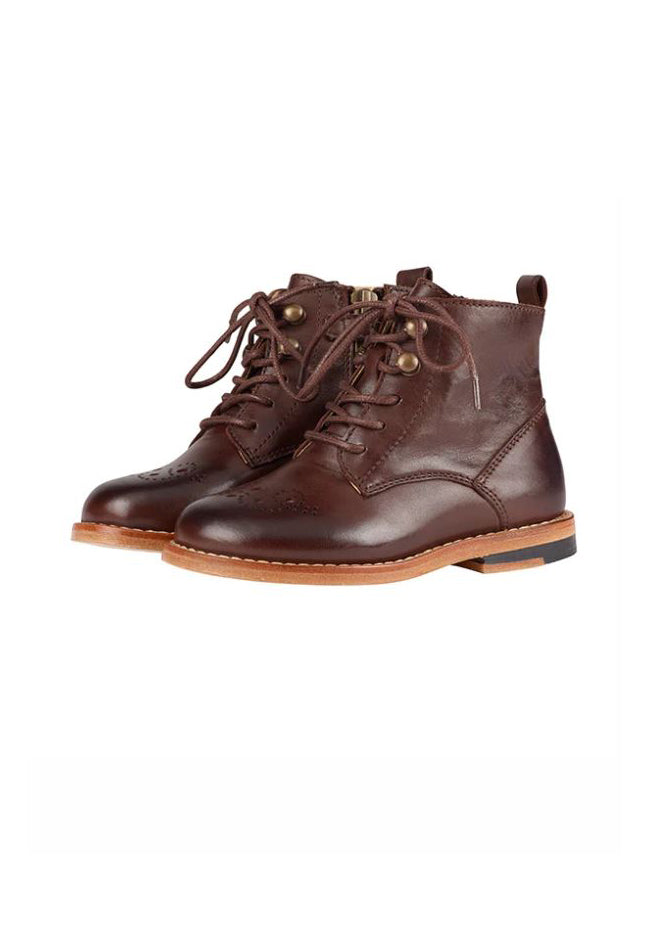 Leather soled brogue clearance boots