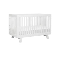 HUDSON 3-IN-1 CONVERTIBLE CRIB WITH TODDLER BED CONVERSION KIT - WHITE