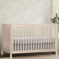 GELATO 4-IN-1 CONVERTIBLE CRIB WITH TODDLER BED CONVERSION KIT - WASHED NATURAL