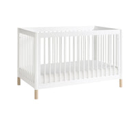 GELATO 4-IN-1 CONVERTIBLE CRIB WITH TODDLER BED CONVERSION KIT - WHITE