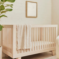 HUDSON 3-IN-1 CONVERTIBLE CRIB WITH TODDLER BED CONVERSION KIT - WASHED NATURAL