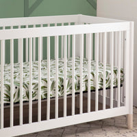 GELATO 4-IN-1 CONVERTIBLE CRIB WITH TODDLER BED CONVERSION KIT - WHITE