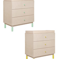 GELATO 3 DRAWER CHANGER DRESSER - WASHED NATURAL