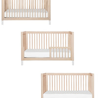 GELATO 4-IN-1 CONVERTIBLE CRIB WITH TODDLER BED CONVERSION KIT - WASHED NATURAL