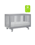 HUDSON 3-IN-1 CONVERTIBLE CRIB WITH TODDLER BED CONVERSION KIT - GREY