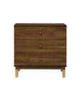 GELATO 3 DRAWER CHANGER DRESSER - NATURAL WALNUT AND GOLD FEET