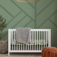 GELATO 4-IN-1 CONVERTIBLE CRIB WITH TODDLER BED CONVERSION KIT - WHITE