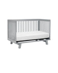 HUDSON 3-IN-1 CONVERTIBLE CRIB WITH TODDLER BED CONVERSION KIT - GREY