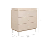 GELATO 3 DRAWER CHANGER DRESSER - WASHED NATURAL