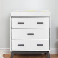 SCOOT 3-DRAWER CHANGER DRESSER WITH REMOVABLE CHANGING TRAY - COLOR OPTIONS