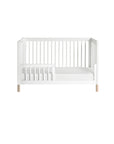 GELATO 4-IN-1 CONVERTIBLE CRIB WITH TODDLER BED CONVERSION KIT - WHITE