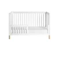 GELATO 4-IN-1 CONVERTIBLE CRIB WITH TODDLER BED CONVERSION KIT - WHITE