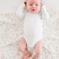 LUXE MUSLIN SWADDLE - BUNNY MEADOW