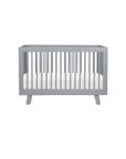 HUDSON 3-IN-1 CONVERTIBLE CRIB WITH TODDLER BED CONVERSION KIT - GREY