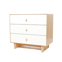 3 DRAWER DRESSER - RHEA - WHITE/BIRCH