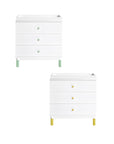 GELATO 3 DRAWER CHANGER DRESSER - WHITE