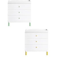 GELATO 3 DRAWER CHANGER DRESSER - WHITE