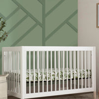 GELATO 4-IN-1 CONVERTIBLE CRIB WITH TODDLER BED CONVERSION KIT - WHITE
