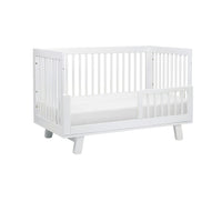 HUDSON 3-IN-1 CONVERTIBLE CRIB WITH TODDLER BED CONVERSION KIT - WHITE
