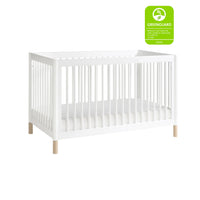 GELATO 4-IN-1 CONVERTIBLE CRIB WITH TODDLER BED CONVERSION KIT - WHITE