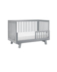 HUDSON 3-IN-1 CONVERTIBLE CRIB WITH TODDLER BED CONVERSION KIT - GREY