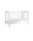 GELATO 4-IN-1 CONVERTIBLE CRIB WITH TODDLER BED CONVERSION KIT - WHITE