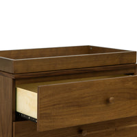 GELATO 3 DRAWER CHANGER DRESSER - NATURAL WALNUT AND GOLD FEET