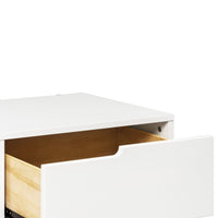 HUDSON NIGHTSTAND WITH USB PORT - WHITE