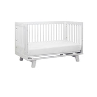 HUDSON 3-IN-1 CONVERTIBLE CRIB WITH TODDLER BED CONVERSION KIT - WHITE