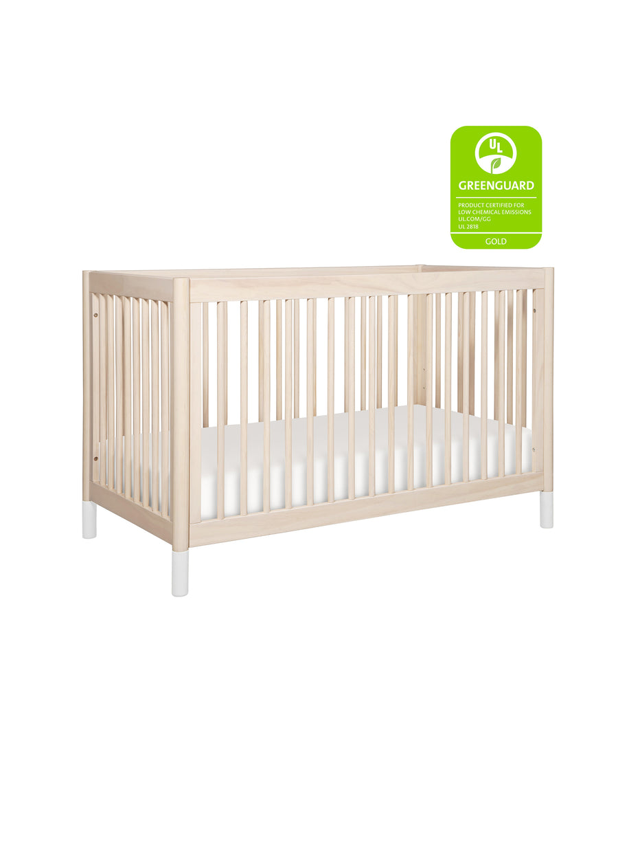 GELATO 4-IN-1 CONVERTIBLE CRIB WITH TODDLER BED CONVERSION KIT - WASHED NATURAL