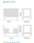 SPARROW CRIB - WHITE