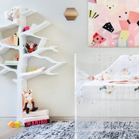 TREE BOOKCASE IN WHITE