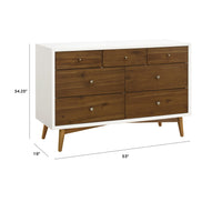 PALMA 7 DRAWER ASSEMBLED DOUBLE DRESSER - COLOR OPTIONS