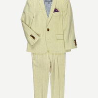 PASTEL MOD SUIT - KHAKI HERRINGBONE